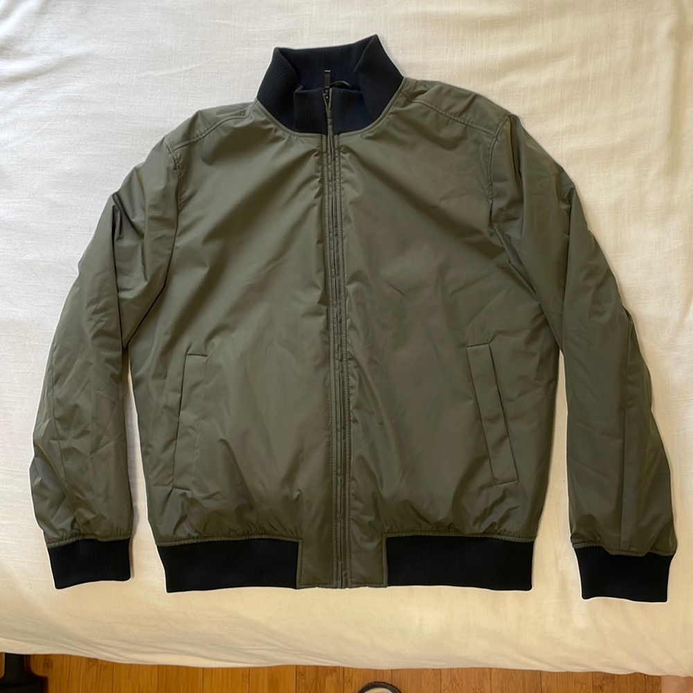 Zara Olive Green Bomber Jacket